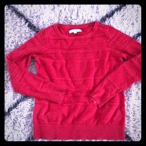 👏 Loft red sweater in excellent condition!